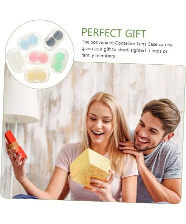 Solustrie 18-Sentence Contact Lens Container with Tweezers - Compact Oval Lens Case & Travel Storage Box with Mirror - Buy Online on GoSupps.com