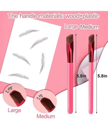 Multi Function Eyebrow Brush Set - Professional Brow Brushes for Makeup and Hairline, Angled Design for Precise Application (2 PCS) - Buy Online on GoSupps.com