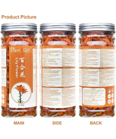 PlantGift Fragrant Natural Lily Flowers 35G/1.23oz Organic Dried Lilium Flowers Health Tea Chinese Lily Tea - Buy Online on GoSupps.com