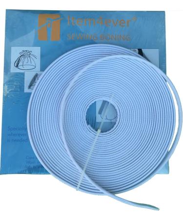 Cotton Covered Poly Polyester Boning 1/4-1/2 Polypropylene 12 Yard (White) - Flexible Support for Sewing Projects - Buy Online on GoSupps.com