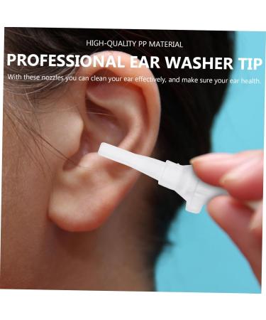 HAKIDZEL 30Pcs Multi-Functional Earwax Cleaner Nozzles PP Ear Irrigator Tips for Ear Health Care Portable Replacement Accessories White - Buy Online on GoSupps.com