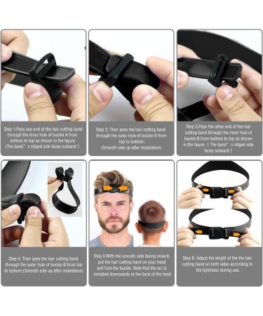 Haircut Guide | Curved Soft Silicone Haircut Bands Neckline Shave Template Home Trimming and Cutting Guide for Adults Fade and Taper Guide for Clippers Cut System Maijia Black - Buy Online on GoSupps.com