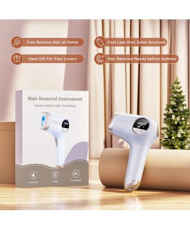 LUBEX Laser Hair Removal Device for Women & Men - Permanent IPL Hair Remover 1 000 000+ Flashes Quick 3-Minute Full Body Treatment At-Home Solution for Legs Arms & Bikini - Buy Online on GoSupps.com