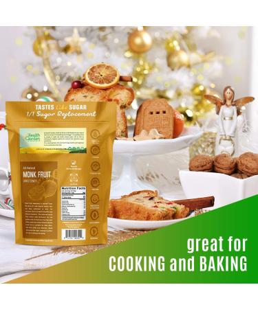 Health Garden Monk Fruit Sweetener Classic - Non GMO, Gluten Free, Sugar Substitute - Kosher, Keto Friendly (3 lbs) - Buy Online on GoSupps.com