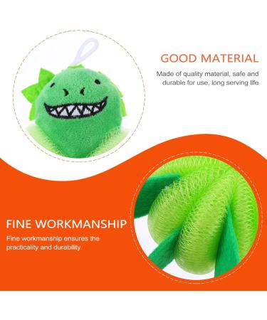 Kisangel Kids Animal Bath Loofahs - 3 Pack Cute Cartoon Shower Poufs for Children | Exfoliating Body Scrubbers & Baby Washing - Buy Online on GoSupps.com
