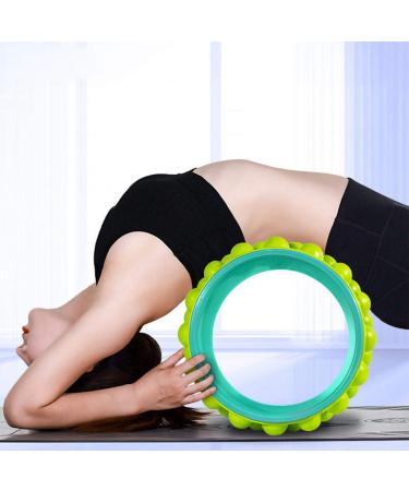 Yoga Wheel Open Back Comfortable Bare Yoga Wheel Durable Back Bending Exercise Wheel Reliable Back Bend Yoga Wheel Nice Back Stretching Yoga Wheel for Back Pains Selief Stretching Flexibility