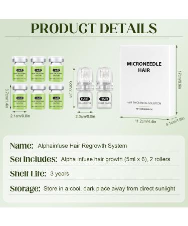 Alphainfuse Hair Regrowth System Alpha Infuse Repousse Cheveux Micro Infusion system Syst me de Repousse des Cheveux Densifie et Renforce les cheveux d s la Racine (5 ml x 6) - Buy Online on GoSupps.com