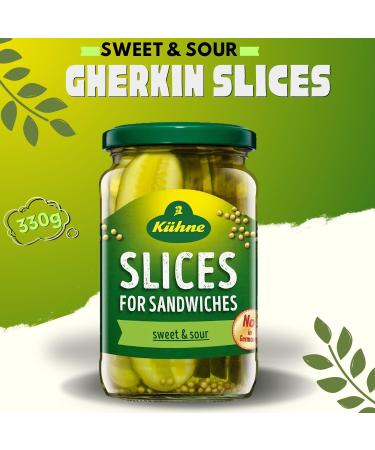 Kuhne Pickle Gherkins Pick N Mix | Choose From 5 Flavours |Sweet & Sour Red Cabbage Relish - Mustard Relish - Sweetwith Sweet& Sour- Pack of 5 - Buy Online on GoSupps.com