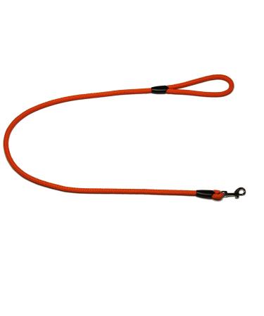 Leash - Rope leash with hand loop Basic 10mm 27 colours 7 lengths (1.20 m orange) 1.20 m orange