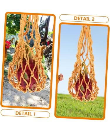 Parliky 2pcs String Hooks Chicken Poultry Feeder Net Hanging Feeder for Hens Tool Belt Hook up Fruit - Buy Online on GoSupps.com