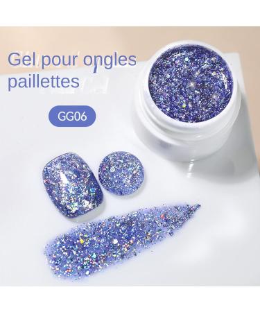 Glitter Gel | Sparkling Nail Gel for Home | 8 Glitter Colors Kit for Nail Care Manicure Pedicure Women's - Buy Online on GoSupps.com