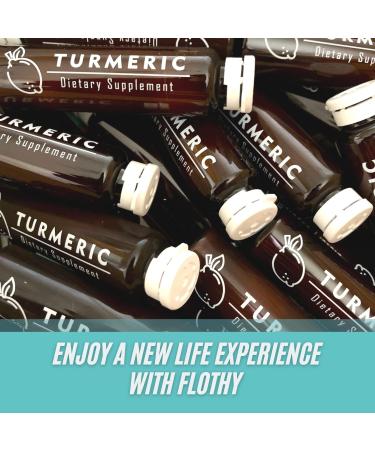 Flothy Turmeric Curcumin Liquid 500mg Extract (Pack of 18) - Nano Liposomal High Absorption Joint & Immunity Supplement with Lemon & Honey Flavor - 0.50 Fl Oz - Buy Online on GoSupps.com