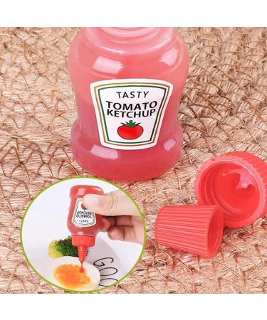 4Pcs Mini bottles mini ketchup bottle maggi bottle spice bottles sauce bottle mini salt shaker for on the go for hot sauce barbecue sauce olive oil ketchup mayonnaise Sauces and Marinades - Buy Online on GoSupps.com