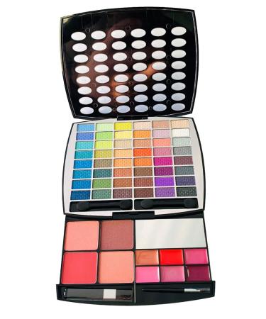 BR Beauty Revolution Glamour Girl Makeup Kit | 43 Eyeshadows 9 Blushes & 6 Lip Glosses - International Shipping Available - Buy Online on GoSupps.com