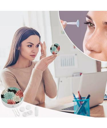 Buy Dahlia Flower Print Contact Lens Case | Travel & Care Box for Contacts - International Shipping Available - Buy Online on GoSupps.com