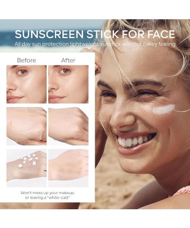 Mineral Sunscreen Stick SPF 50 | Travel Size On-the-Go Sun Protection | Sweat-Proof Beach Suncare 0.7oz - Buy Online on GoSupps.com