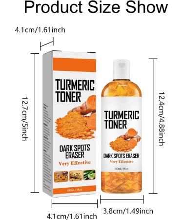 Turmeric Face Toner Dark Spots Skin Toner for Face Turmeric Hydrating Face Toner for Dry Skin Turmeric Oil Toner Serum Reduce Dark Spots & Acne Toner Moisturiser Day & Night Use 150 ml - Buy Online on GoSupps.com