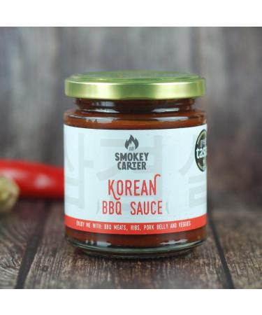 Korean Barbecue Sauce | The Smokey Carter | Great Taste Award Winner | Umami-rich condiment/marinade with gochujang sesame soy miso and roasted garlic. - Buy Online on GoSupps.com