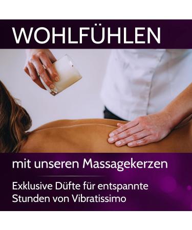 Vibratissimo Massagekerze Peach Grace 50ml | Luxurious Peach Scented Candle for Relaxation | Natural Ingredients & Coconut Oil | Ideal for Sensitive Skin | Perfect Massage Candle - Buy Online on GoSupps.com