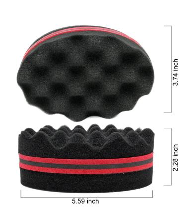 4-Piece Small Hair Twist Sponge Brush Set for Dreads, Locks, and Afro Hair - Wave, Curl, and Coil Styling Tool - Blend - 1 Pack - Buy Online on GoSupps.com