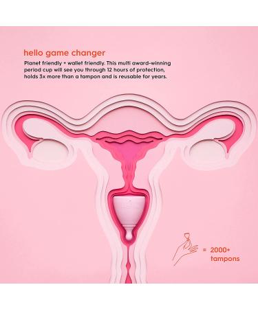 Hello Cup Low Cervix Menstrual Cup - SM Green | BPA Free TPE | Reusable & Hypoallergenic | Smooth & Comfortable | 1 Count - Buy Online on GoSupps.com