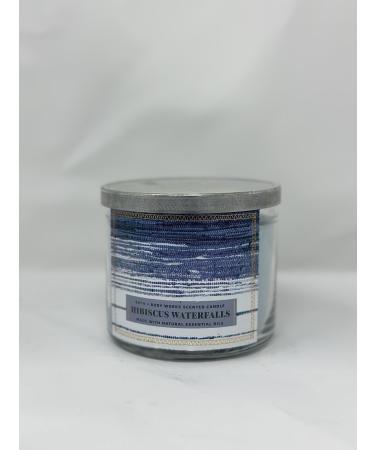 Hibiscus Waterfall 3 Wick Candle 14.5 oz / 411 g Made with Natural Essential Oil