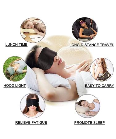 Silk Sleep Mask for Sleeping - Adjustable Eye Mask for Men, Women, and Kids - Comfortable Blindfold for Travel, Nap, and Shift Work - Buy Online on GoSupps.com