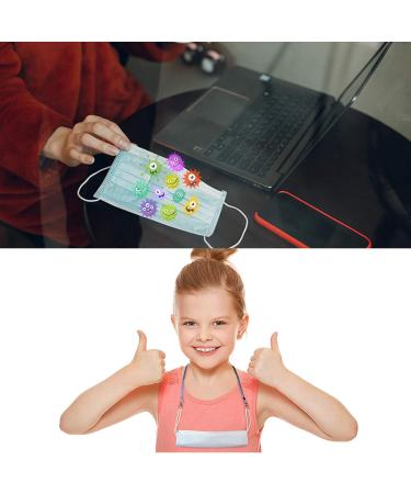 6-Piece Mask Set with Chain Lanyard for Adults & Kids | Black White Blue Mouth Protection - Buy Online on GoSupps.com