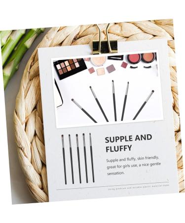 NOLITOY 5pcs Eye Shadow Brush Makeup Brush Eyeshadow Face Eye Tool Brush Cosmetic Brush Wooden Handle Girl - Buy Online on GoSupps.com