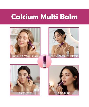 Calcium Multi Balm Stick, Calcium Volume Multi Balm, Korean Collagen Hydrating & Moisturizing Stick, Anti-Aging, Firming Skin, Reduce Fine Lines, Suitable for Face, Eyes, Neck (1) - Buy Online on GoSupps.com