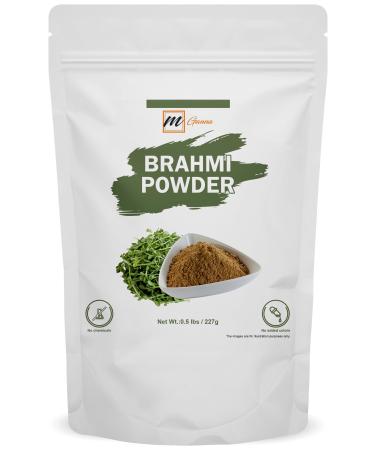 mGanna 100% Natural Brahmi Powder 0.5 LBS / 227 GMS | Bacopa Monnieri Powder for Hair and Health