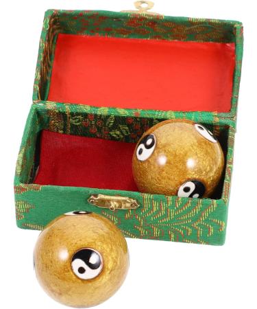 Buy Solustre 4-Piece Chinese Iron Massage Balls - Stress Relief & Hand Therapy | Premium Rolling Handball Tools for Adults - Buy Online on GoSupps.com