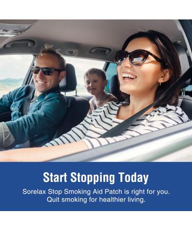 Sorelax Quit Smoking Patches Step 1 - 21mg - 30 Packs | Fast-Acting Stop Smoking Aid for Cravings | Easy-to-Use Single Packs | Effective Solution - Buy Online on GoSupps.com