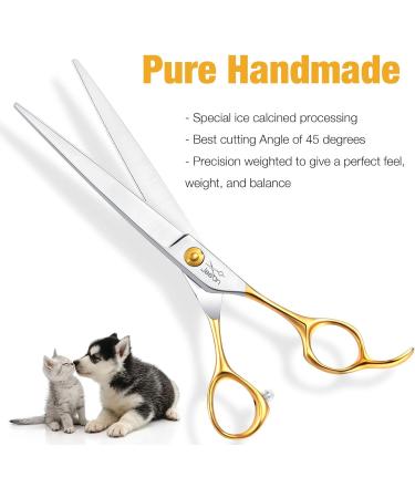 JASON Professional Dog Grooming Scissors - 7.5 Inch Straight Paw Scissors for Dogs & Cats - Buy Online on GoSupps.com