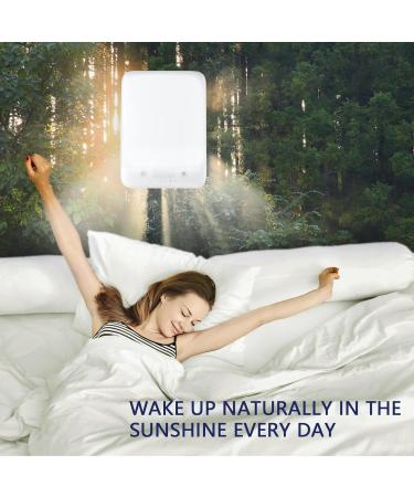 Large Light Therapy lamp Bright White 10000 lux 12 in High Illumination Wake-up Light Alarm Multiple Sets of White Noise - Buy Online on GoSupps.com