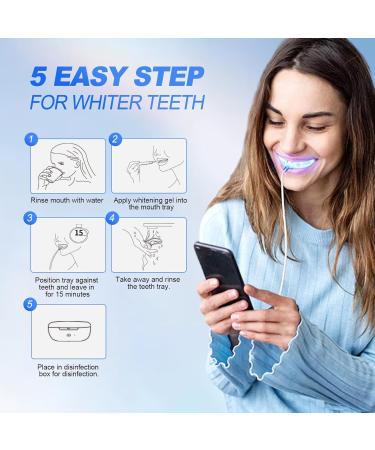 Teeth Whitening Kit - Upgraded Disinfection Box 32 LED Fast Whitener & Gel Pens for Sensitive Teeth - Buy Online on GoSupps.com