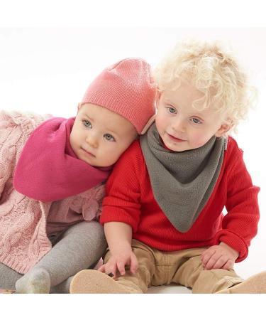 Cute Warm Fleece Baby Toddler Snood/Scarf | Soft & Cozy | 6 months - 5 Years | More Boy & Girl Designs | Plain Grey - Buy Online on GoSupps.com