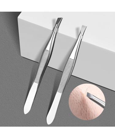 TINGWEN Set of 4 Tweezers Set Stainless Steel Professional Tweezers Set Hair Slicker Tweezers for Eyebrows Hair Crafts Succulents etc. (A) - Buy Online on GoSupps.com