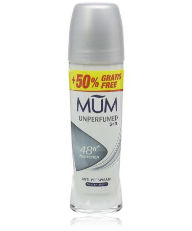 Mum Deo Extra Fill Unperfumed Roll-On 75 ml - Pack of 6