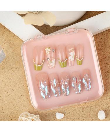 FEIlei Nail Art Organizer Thicken Texture Good Sealing Finished Fake Nail Packing Box Black - Buy Online on GoSupps.com