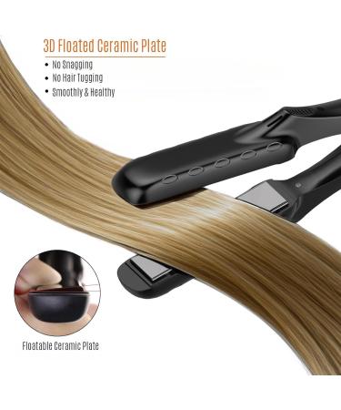 Mini Flat Iron Dual Voltage Travel Hair Straightener for Worldwide Use Tourmaline Ceramic Small Flat Irons for Short Hair/Bangs Portable Mini Straightener with Insulated Bag - Buy Online on GoSupps.com