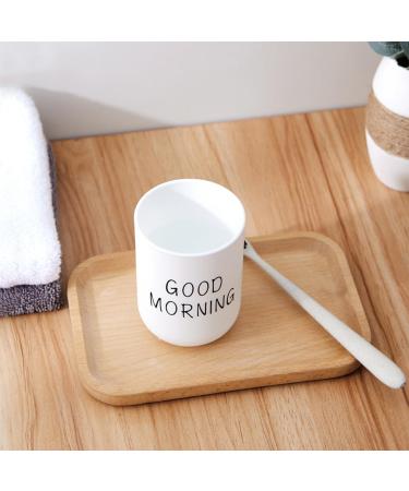 Ezydka Toothbrush Mug Set - 2 Plastic Bathroom Cups for Couples | Durable Oral Care Storage | Perfect for Home Use - Buy Online on GoSupps.com