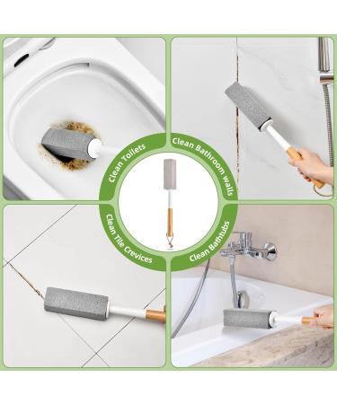 SUBEKYU Pumice Stone Toilet Bowl Cleaner - 2 Pack with Handle | Effective Toilet Cleaning Solution - Buy Online on GoSupps.com