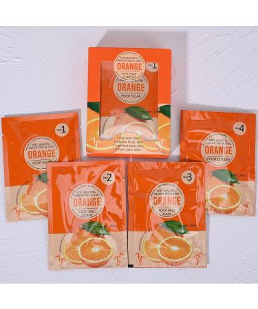 Orange 4 in 1 Foot Soak Set - Help To Make Your Foot Skin Softer and Brighter - Buy Online on GoSupps.com