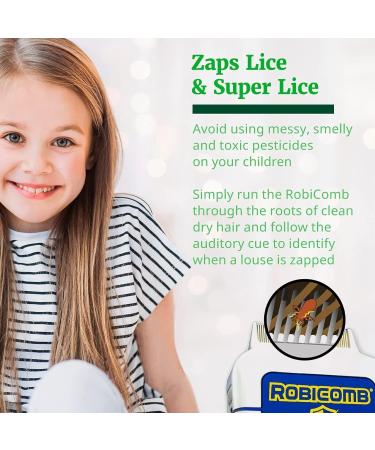 Buy LiceGuard RobiComb - Electric Head Lice Disabler & Nit Removal Comb | Fast Effective Lice & Egg Removal Worldwide Shipping - Buy Online on GoSupps.com