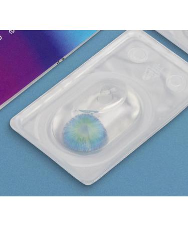 Buy Malaga Blue Colored Contact Lenses - Monthly Soft Hydrogel - 2 Lenses & Case - Dioptre 0.0 - Natural Colors Series - Buy Online on GoSupps.com