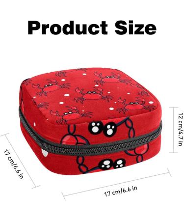 Shop Women's Bonds Still Pad - Red Crabs Pattern Period Kit Bag | Cute & Portable Feminine Products for Girls - Buy Online on GoSupps.com