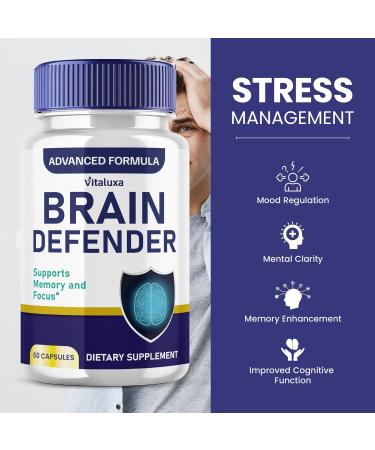 Brain Defender Supplement Brain Defend Pills for Focus and Memory Support BrainDefender Advanced Nootropic Capsules for Daily Clarity Cognitive Health Function Brain Defense Max Vitamins (60 Ct) - Buy Online on GoSupps.com
