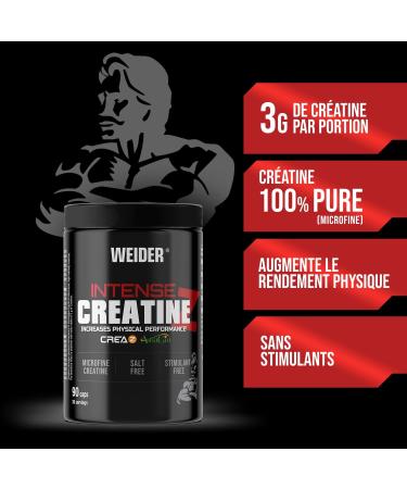 Weider Intense Creatine Z (90 Capsules) Creatine Pure Capsules CreaZ Brand with Absorption Enhancing AtsraGin 3g Creatine/Serving to Increase Physical Performance (30 Servings) - Buy Online on GoSupps.com