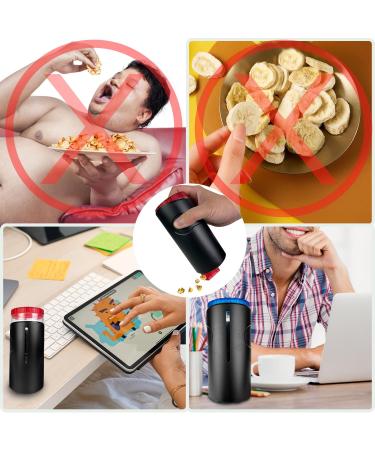 XITISHY Nuts Flowy Dispenser 9 oz Keep Fingers Clean Snack Dispenser for Peanuts under 0.7"" Cashew kernels M&M. Red+Blus X-LSH-BH2 - Buy Online on GoSupps.com